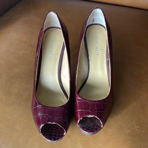 Nine West, open toe heels, size 6M